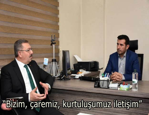 Başkan Aydın: “Bizim, çaremiz, kurtuluşumuz iletişim”