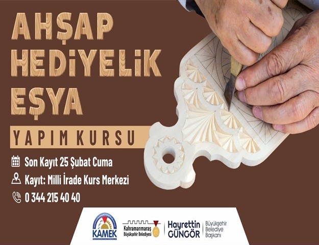 Ahşap Hediyelik Eşya Kursu Başlıyor