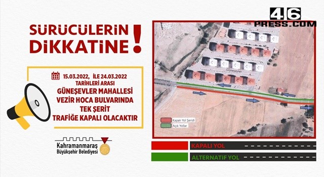 Büyükşehir’den Sürücülere Uyarı