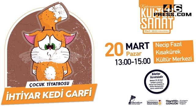 ‘İhtiyar Kedi Garfi’ Çocuklarla Buluşacak