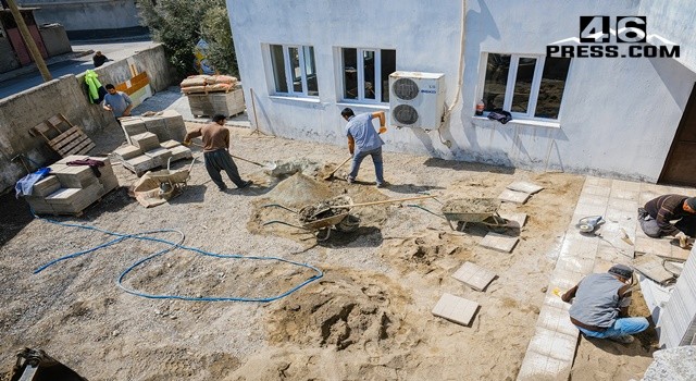 Dulkadiroğlu’ndan Hacı Saadet Cami’ne Çevre Düzenlemesi