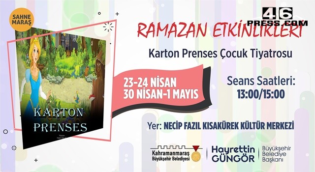 ‘Karton Prenses’ Minik Tiyatroseverlerle Buluşacak