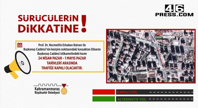 Sürücüler Alternatif Güzergâhlara Yönlendirildi!