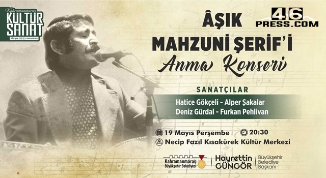 Büyükşehir’den Âşık Mahzuni Şerif’i Anma Etkinliği
