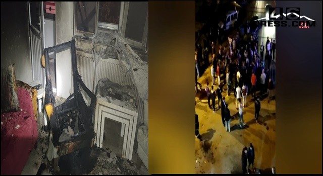 Kundaklama iddiasıyla çıkan olaylarda 2 polis aracı zarar gördü 5 kişi gözaltına alındı