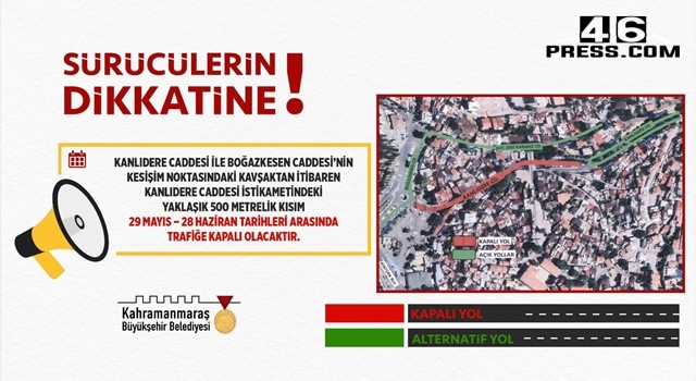 Sürücüler Alternatif Güzergâhlara Yönlendirildi!