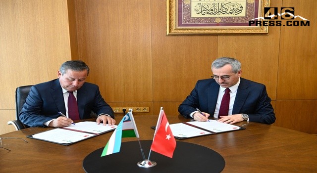Başkan Güngör Özbekistan Heyetini Makamında Ağırladı
