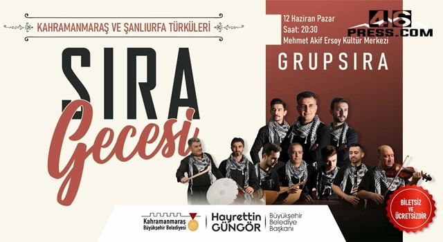 Büyükşehir’den Sıra Gecesi Etkinliği