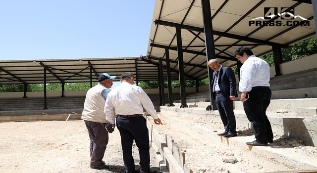 Dulkadiroğlu Belediyesi Dereköy Güreş Sahası’nı Yeniledi