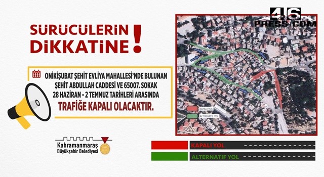 Sürücüler Alternatif Güzergâhlara Yönlendirildi!