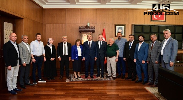 Başkan Güngör, Gaziantep Valisi Gül ve GBB Başkanı Şahin’i Ağırladı