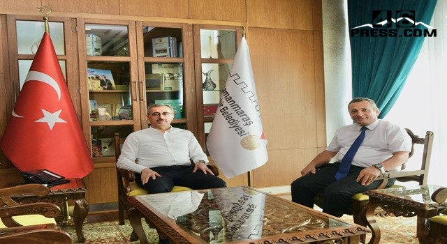 Başkan Güngör Kaymakam Okatan’ı Ağırladı