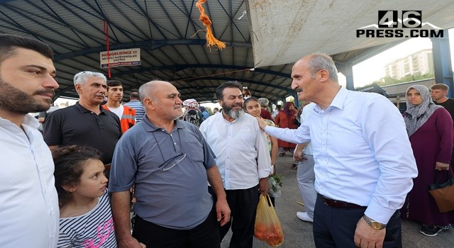 Başkan Okay Doğukent Pazarını Ziyaret Etti