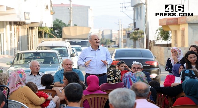 Başkan Okay Yahya Kemal Mahallesinde Vatandaşlarla Bir Araya Geldi