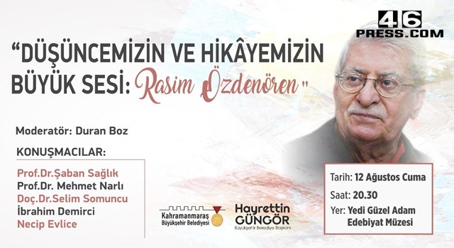 ‘Düşüncemizin ve Hikâyemizin Büyük Sesi: Rasim Özdenören’ Paneli Gerçekleştirilecek