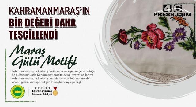 Maraş Gülü Motifi Tescillendi!