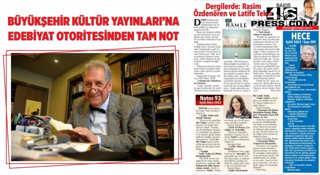 Büyükşehir Kültür Yayınları’na Edebiyat Otoritesinden Tam Not
