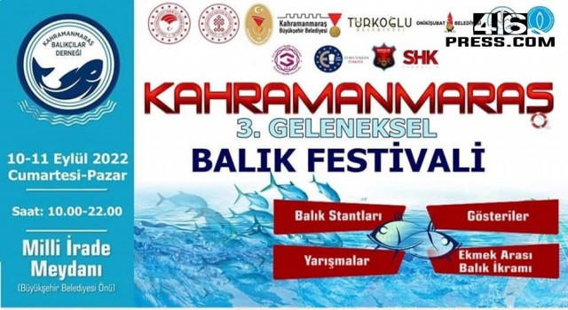 Kahramanmaraş 3. Geleneksel Balık Festivali Başlıyor