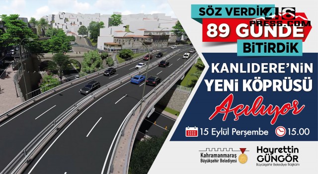 Kanlıdere’nin Yeni Köprüsü Hizmete Alınıyor