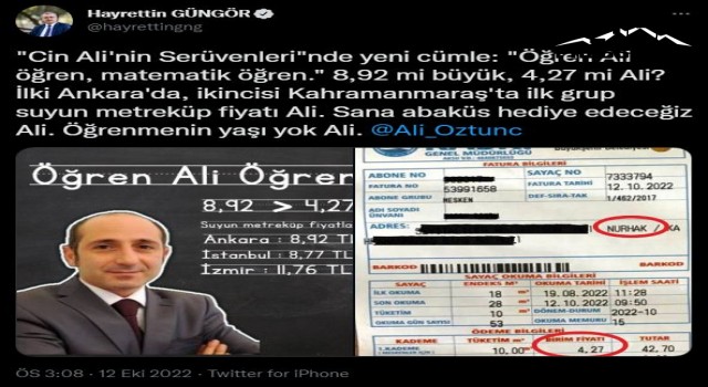 Başkan Güngör “Su” İftirasına Rakamlarla Yanıt Verdi