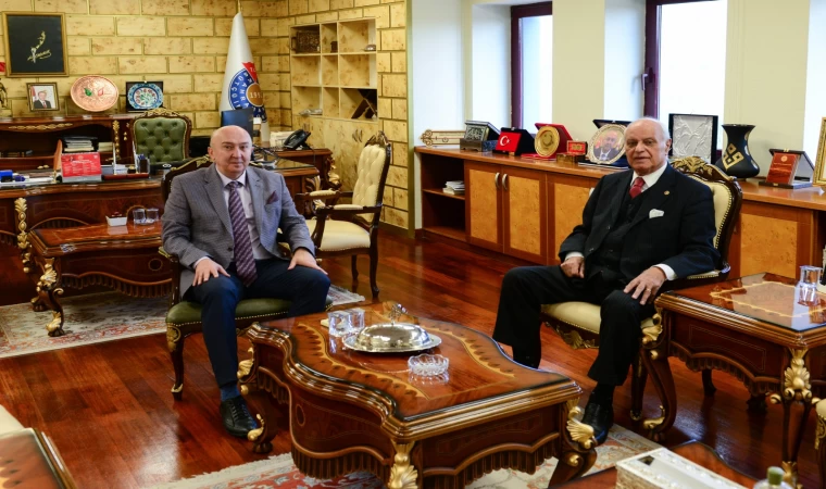 Eski Bakan Sağlam'dan Rektör Yasım'a Ziyaret