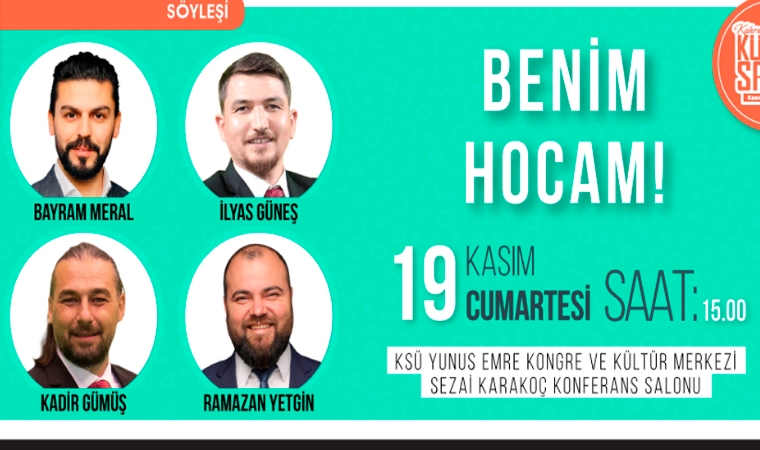 ‘Benim Hocam’ Ekibi Kahramanmaraş’ta Gençlerle Buluşacak