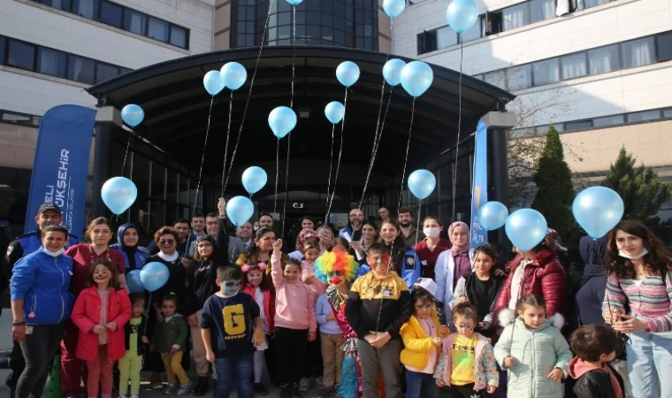 Kocaeli’den umudun balonları gökyüzünde