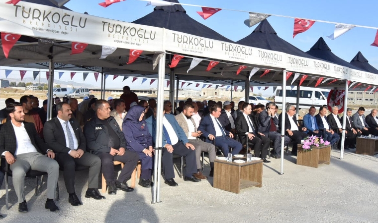 Türkoğlu Küçük Sanayi sitesinin temel atma töreni gerçekleştirildi