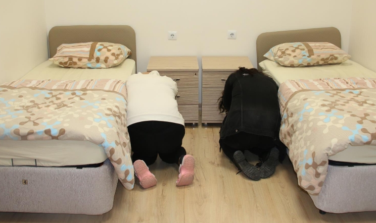 Yurtlarda deprem tatbikatı