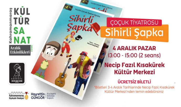 Büyükşehir’den Miniklere ‘Sihirli Şapka’ Gösterisi