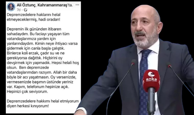 Ali Öztunç, ‘’helal etmiyorum’’ diyenlere sert çıktı!