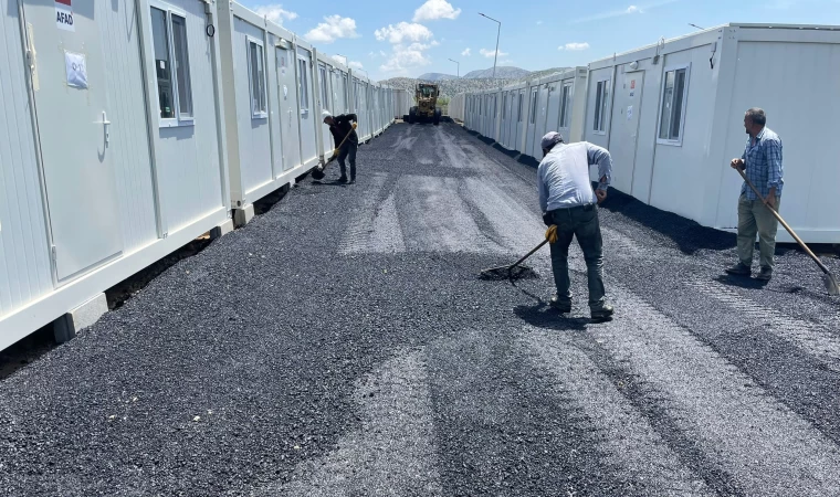Büyükşehir, Nurhak Konteyner Kent’te Alt ve Üstyapı İmalatını Sürdürüyor