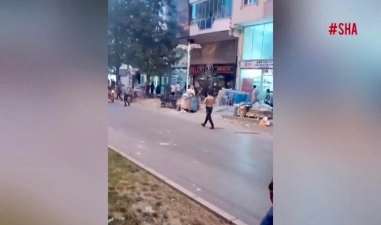 Pazarcık’ta silahlı kavga kamerada
