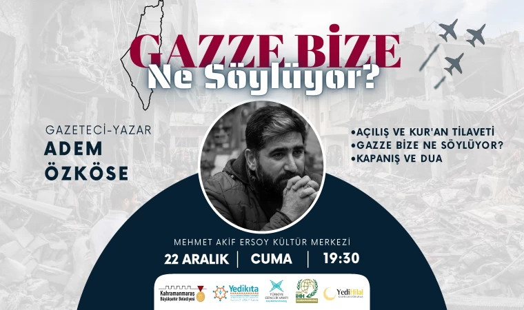 Gazeteci – Yazar Özköse, Gazze’yi Anlatacak