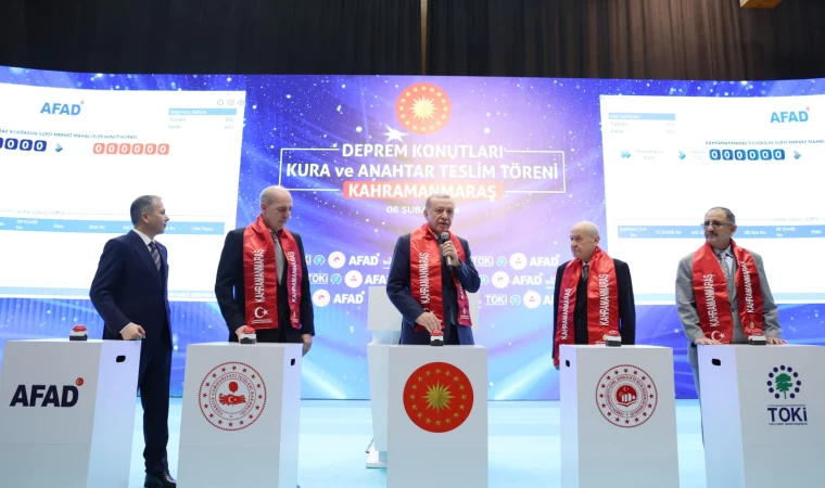 Kahramanmaraş'ta Tamamlanan 9 Bin 289 Konutun Kurası Çekildi