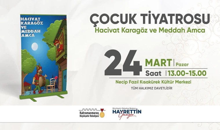 “Hacivat Karagöz ve Meddah Amca” Gösterisi Çocuklarla Buluşacak