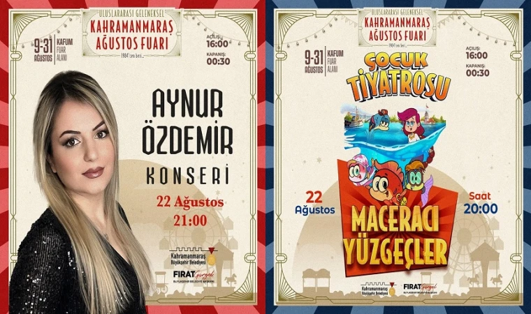 Ağustos Fuarı’nda Perşembe Günü Müzik Ziyafeti ve Yerli Animasyon Gösterisi
