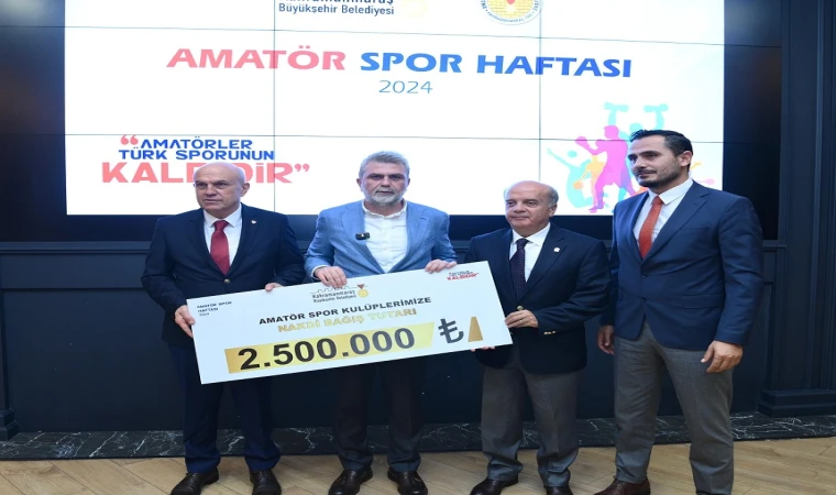 Büyükşehir’den Amatör Spor Kulüplerine 2,5 Milyon TL’lik Maddi Destek