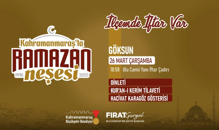 Göksun’da Büyükşehir İftarında Buluşalım!