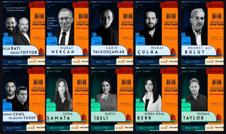 10. Uluslararası Kahramanmaraş Kitap Fuarı’nda İkinci Gün Dopdolu Geçecek