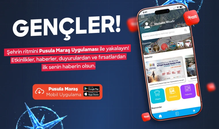 Pusula Maraş Gençlerle Büyüyor; 113 Bini Aşkın Genç Uygulamayı Kullanıyor