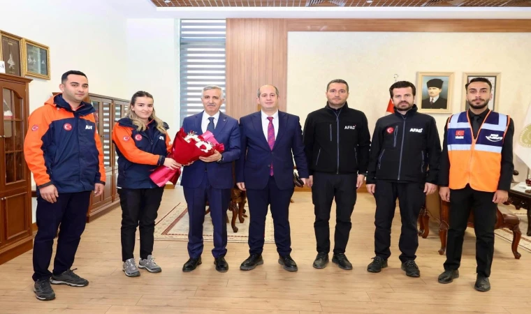 Kahramanmaraş AFAD heyetinden Vali Ünlüer’e Ziyaret