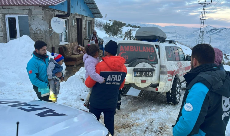 AFAD Koordinasyonunda Onikişubat’ta Zorlu Kış Şartlarında Hayati Müdahale