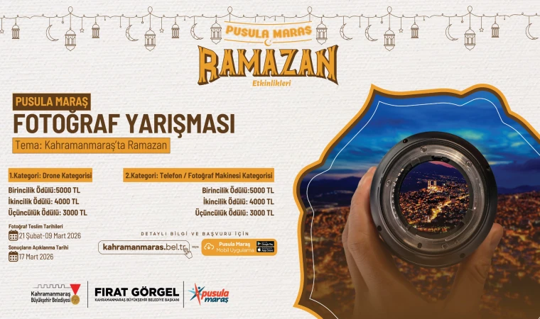 Pusula Maraş’tan Gençlere Ramazan Temalı Ödüllü Fotoğraf Yarışması