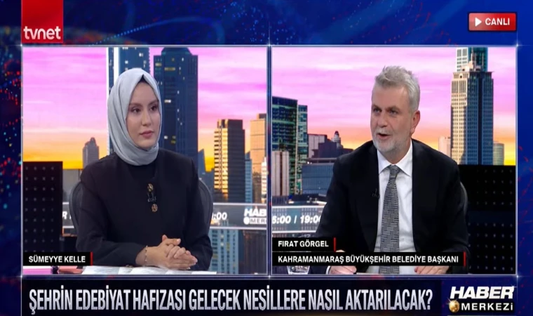 Başkan Görgel, TVNET Canlı Yayınında UNESCO Edebiyat Şehri Sürecini Anlattı