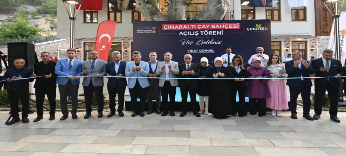 Şehrin Yeni Buluşma Noktası Çınaraltı Çay Bahçesi Hizmete Açıldı