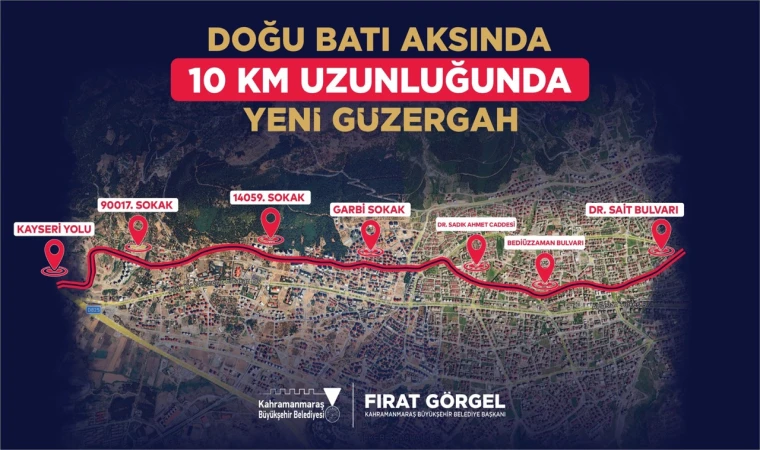 Büyükşehir’den Doğu – Batı Ulaşımına Alternatif Yol