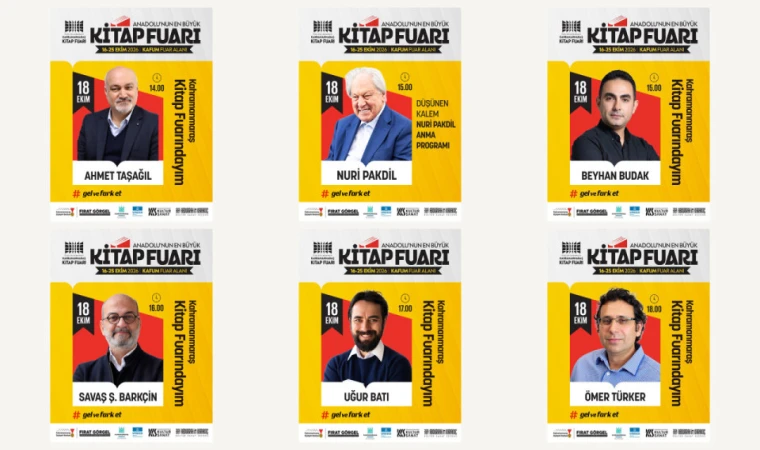 Anadolu’nun En Büyük Kitap Fuarı’nda Pazar Günü de Edebiyat Şöleni Yaşanacak