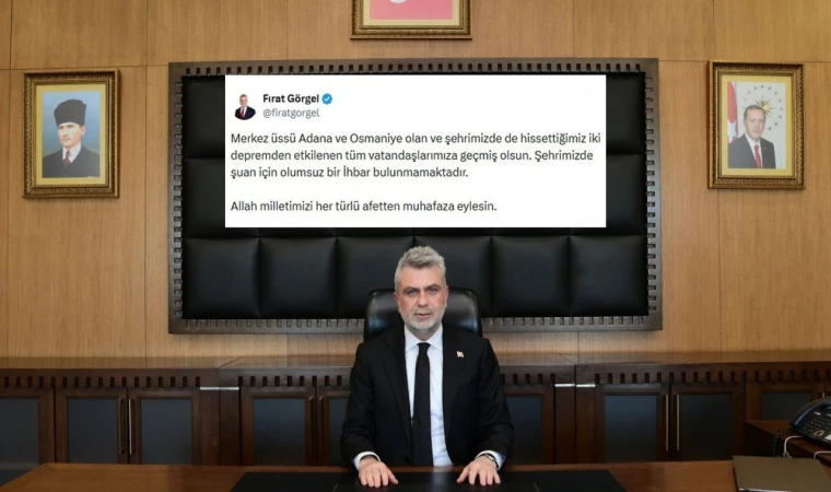 Başkan Görgel, “Tüm Vatandaşlarımıza Geçmiş Olsun”