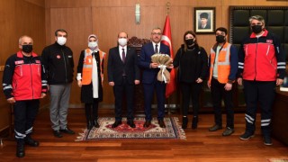 Başkan Güngör AFAD Yetkililerini Ağırladı